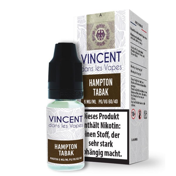 Hampton Tabak Liquid Vincent 6 mg/ml